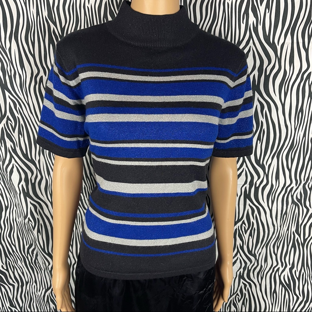 Y2k Sparkly Stripes Sweater